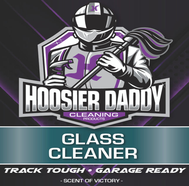 Hoosier Daddy 16oz Glass Cleaner - Streak-Free Formula for Crystal Clear Windows, Mirrors, and Glass Surfaces, Easy Spray Application for Multi-Use on Cars, Trucks, SUV, House, and More(10-Pack)