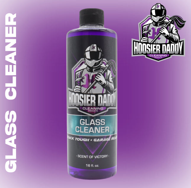 Hoosier Daddy 16oz Glass Cleaner - Streak-Free Formula for Crystal Clear Windows, Mirrors, and Glass Surfaces, Easy Spray Application for Multi-Use on Cars, Trucks, SUV, House, and More(2-Pack)