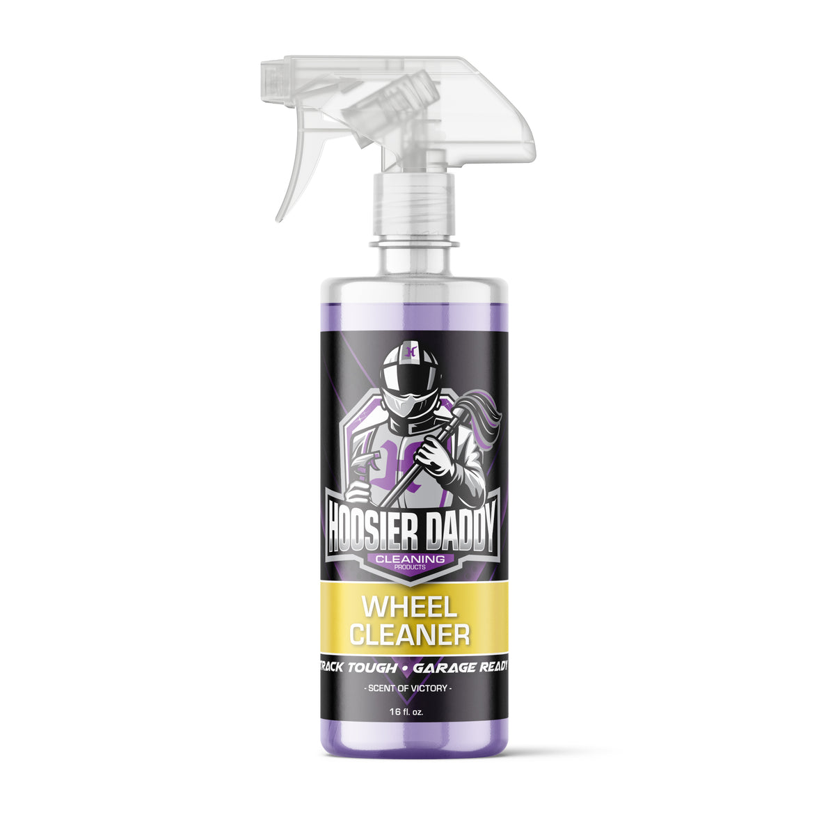 Hoosier Daddy 16oz Wheel Cleaner - Powerful Formula Removes Brake Dust, Grime, and Dirt for Sparkling Rims, Safe for All Wheel Types, Easy Spray Application