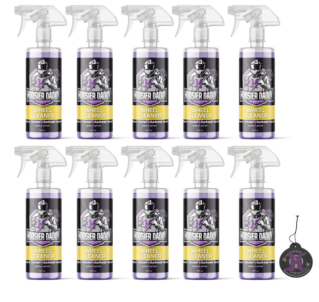 Hoosier Daddy 16oz Wheel Cleaner - Powerful Formula Removes Brake Dust, Grime, and Dirt for Sparkling Rims, Safe for All Wheel Types, Easy Spray Application(10-Pack)