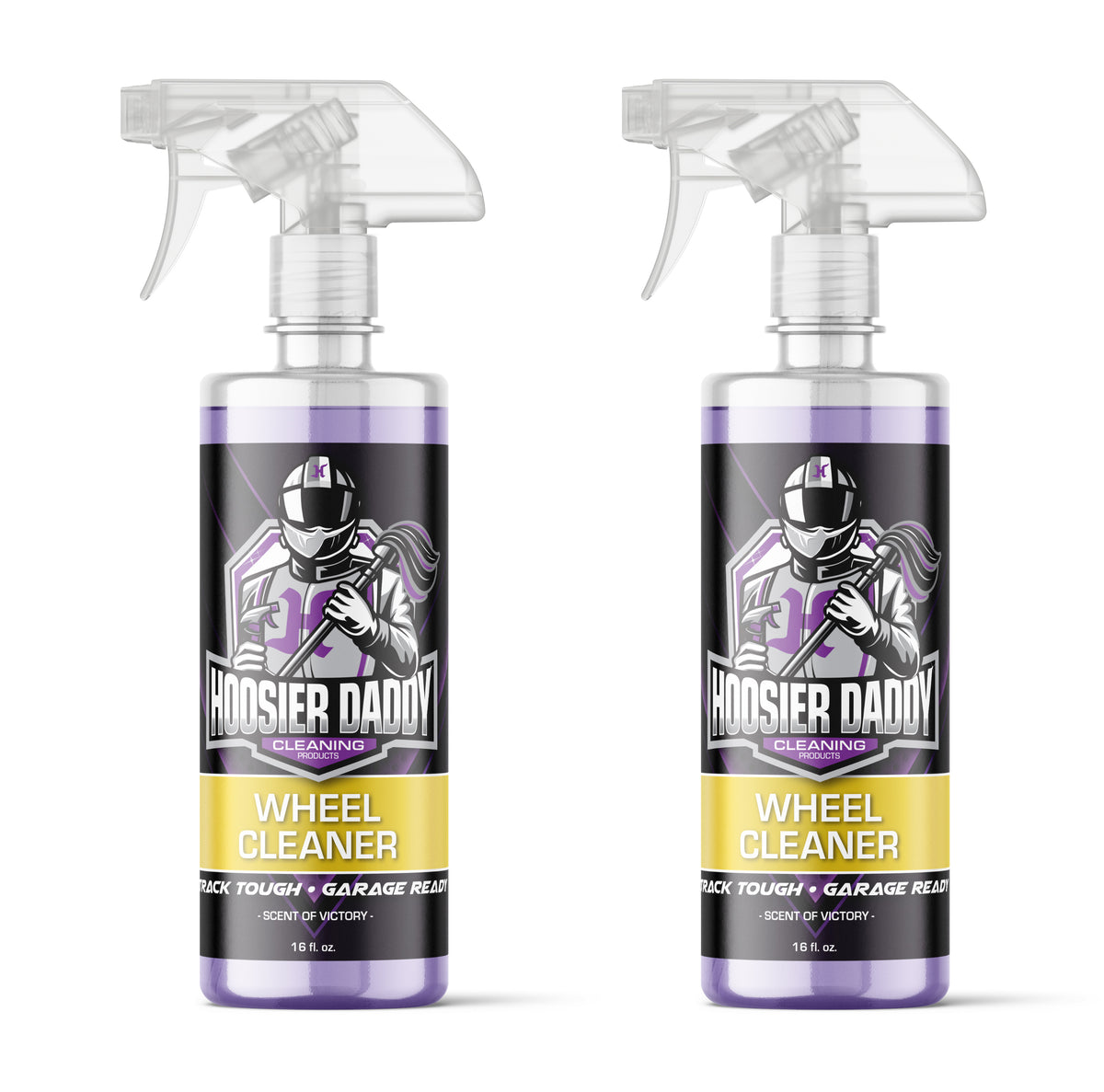 Hoosier Daddy 16oz Wheel Cleaner - Powerful Formula Removes Brake Dust, Grime, and Dirt for Sparkling Rims, Safe for All Wheel Types, Easy Spray Application(2-Pack)