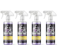 Hoosier Daddy 16oz Wheel Cleaner - Powerful Formula Removes Brake Dust, Grime, and Dirt for Sparkling Rims, Safe for All Wheel Types, Easy Spray Application(4-Pack)