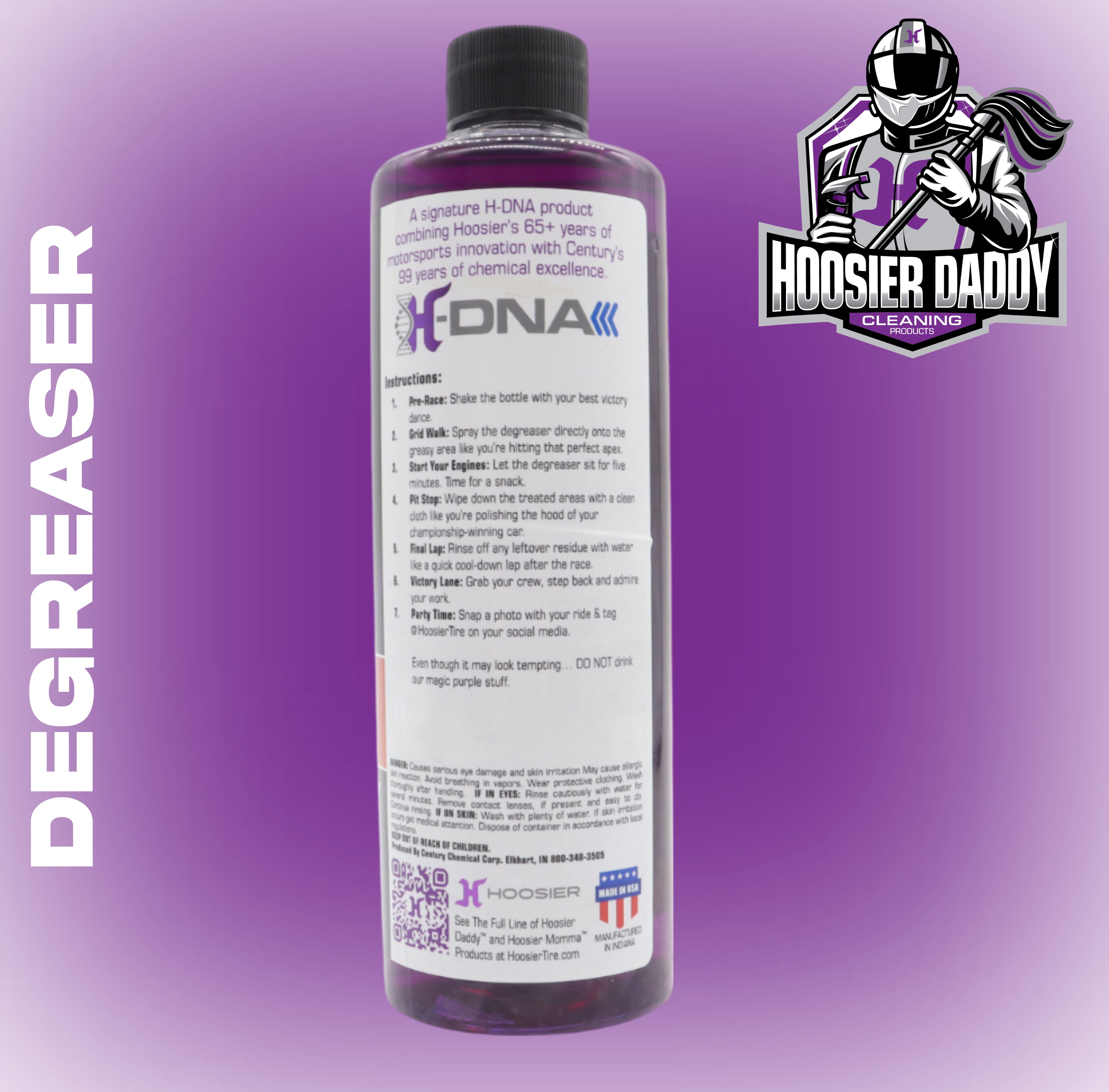 Hoosier Daddy 16oz Degreaser - Ultra-Tough Formula Destroys Grease, Oil, & Grime - Perfect for Cars & Garages(10-Pack)