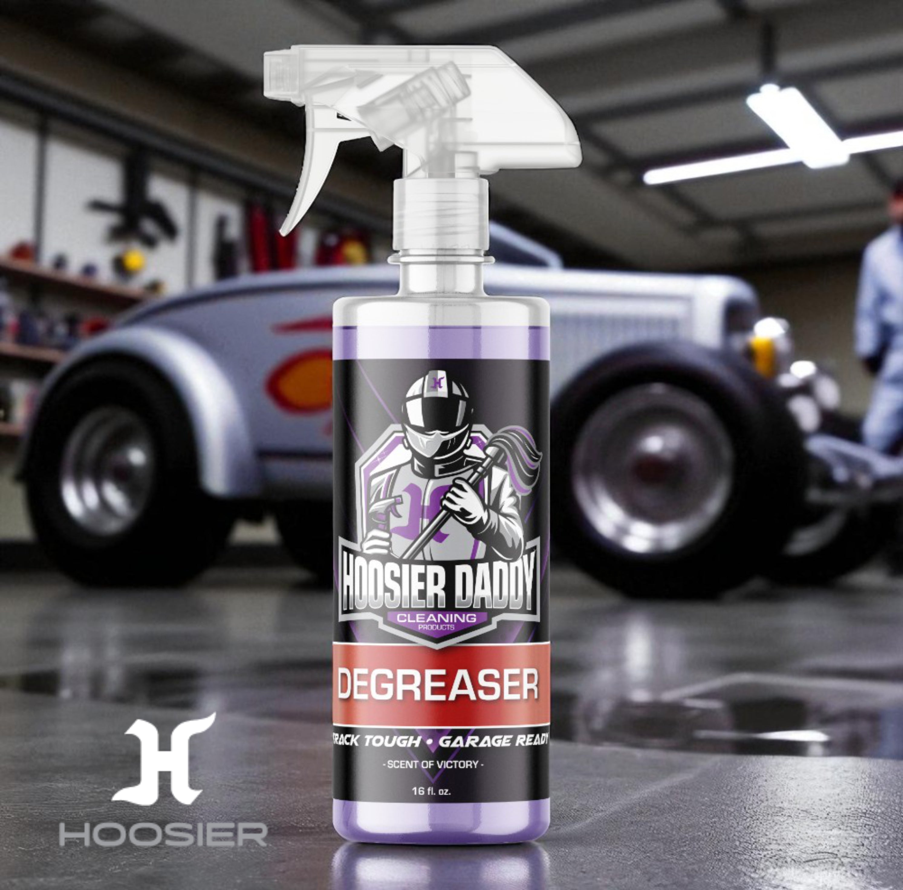 Hoosier Daddy 16oz Degreaser - Ultra-Tough Formula Destroys Grease, Oil, & Grime - Perfect for Cars & Garages(10-Pack)