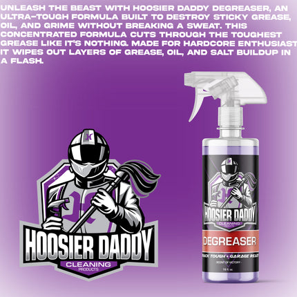 Hoosier Daddy 16oz Degreaser - Ultra-Tough Formula Destroys Grease, Oil, & Grime - Perfect for Cars & Garages(4-Pack)