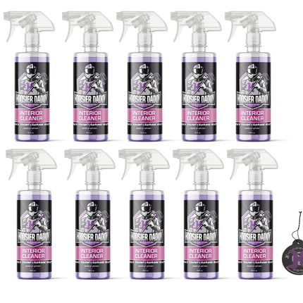 Hoosier Daddy 16oz Car Interior Cleaner - lifts dirt, Stains, & Odors from Upholstery, Carpets, & Dashboards Safe for all surfaces, Leaves Vehicle Fresh & Spotless(10-Pack)