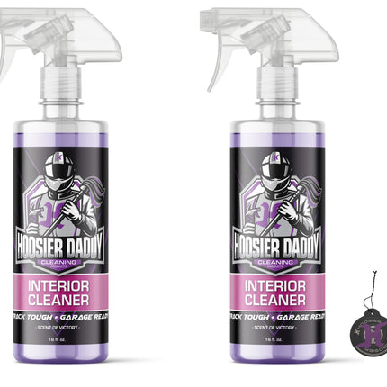 Hoosier Daddy 16oz Car Interior Cleaner - lifts dirt, Stains, & Odors from Upholstery, Carpets, & Dashboards Safe for all surfaces, Leaves Vehicle Fresh & Spotless(2-Pack)