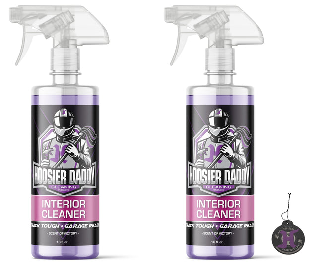 Hoosier Daddy 16oz Car Interior Cleaner - lifts dirt, Stains, & Odors from Upholstery, Carpets, & Dashboards Safe for all surfaces, Leaves Vehicle Fresh & Spotless(2-Pack)