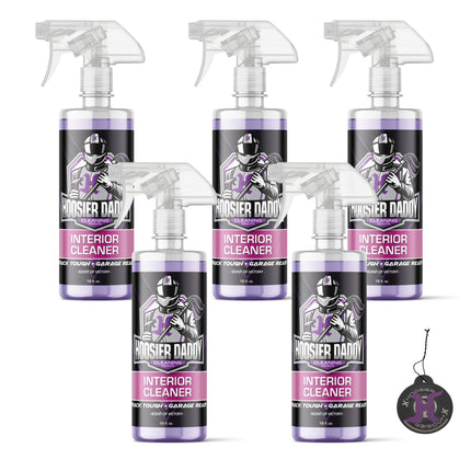 Hoosier Daddy 16oz Car Interior Cleaner - lifts dirt, Stains, & Odors from Upholstery, Carpets, & Dashboards Safe for all surfaces, Leaves Vehicle Fresh & Spotless(5-Pack)