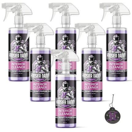 Hoosier Daddy 16oz Car Interior Cleaner - lifts dirt, Stains, & Odors from Upholstery, Carpets, & Dashboards Safe for all surfaces, Leaves Vehicle Fresh & Spotless(6-Pack)