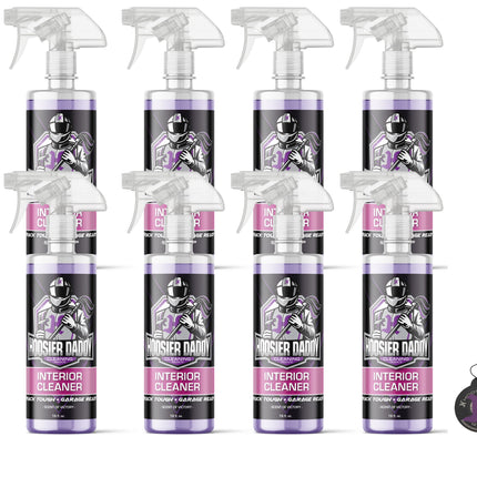 Hoosier Daddy 16oz Car Interior Cleaner - lifts dirt, Stains, & Odors from Upholstery, Carpets, & Dashboards Safe for all surfaces, Leaves Vehicle Fresh & Spotless(8-Pack)