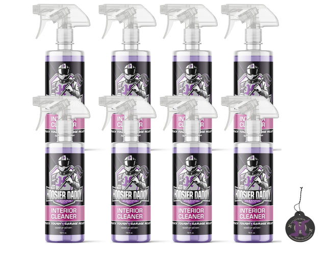 Hoosier Daddy 16oz Car Interior Cleaner - lifts dirt, Stains, & Odors from Upholstery, Carpets, & Dashboards Safe for all surfaces, Leaves Vehicle Fresh & Spotless(8-Pack)