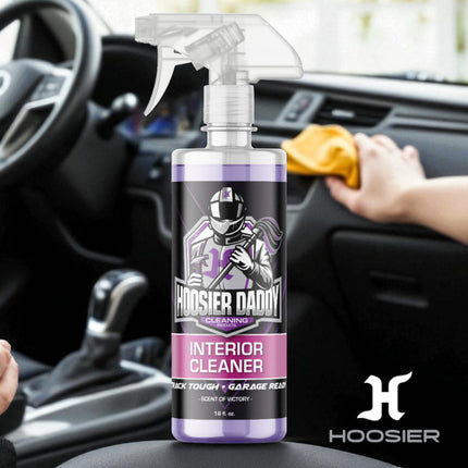 Hoosier Daddy 16oz Car Interior Cleaner - lifts dirt, Stains, & Odors from Upholstery, Carpets, & Dashboards Safe for all surfaces, Leaves Vehicle Fresh & Spotless(8-Pack)