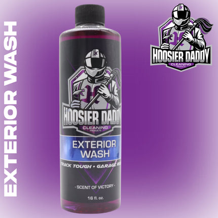 Hoosier Daddy 16oz Car Exterior Cleaner Concentrate - Removes Dirt, Bugs, & Road Grime - Safe for Paint, Glass, & Chrome - Dilutes for Multiple Uses(10-Pack)