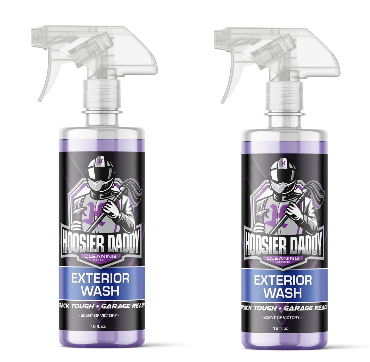 Hoosier Daddy 16oz Car Exterior Cleaner Concentrate - Removes Dirt, Bugs, & Road Grime - Safe for Paint, Glass, & Chrome - Dilutes for Multiple Uses(2-Pack)