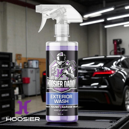 Hoosier Daddy 16oz Car Exterior Cleaner Concentrate - Removes Dirt, Bugs, & Road Grime - Safe for Paint, Glass, & Chrome - Dilutes for Multiple Uses(4-Pack)