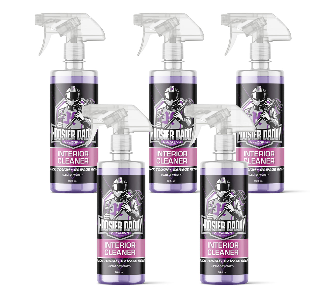 Hoosier Daddy 16oz Car Exterior Cleaner Concentrate - Removes Dirt, Bugs, & Road Grime - Safe for Paint, Glass, & Chrome - Dilutes for Multiple Uses(5-Pack)