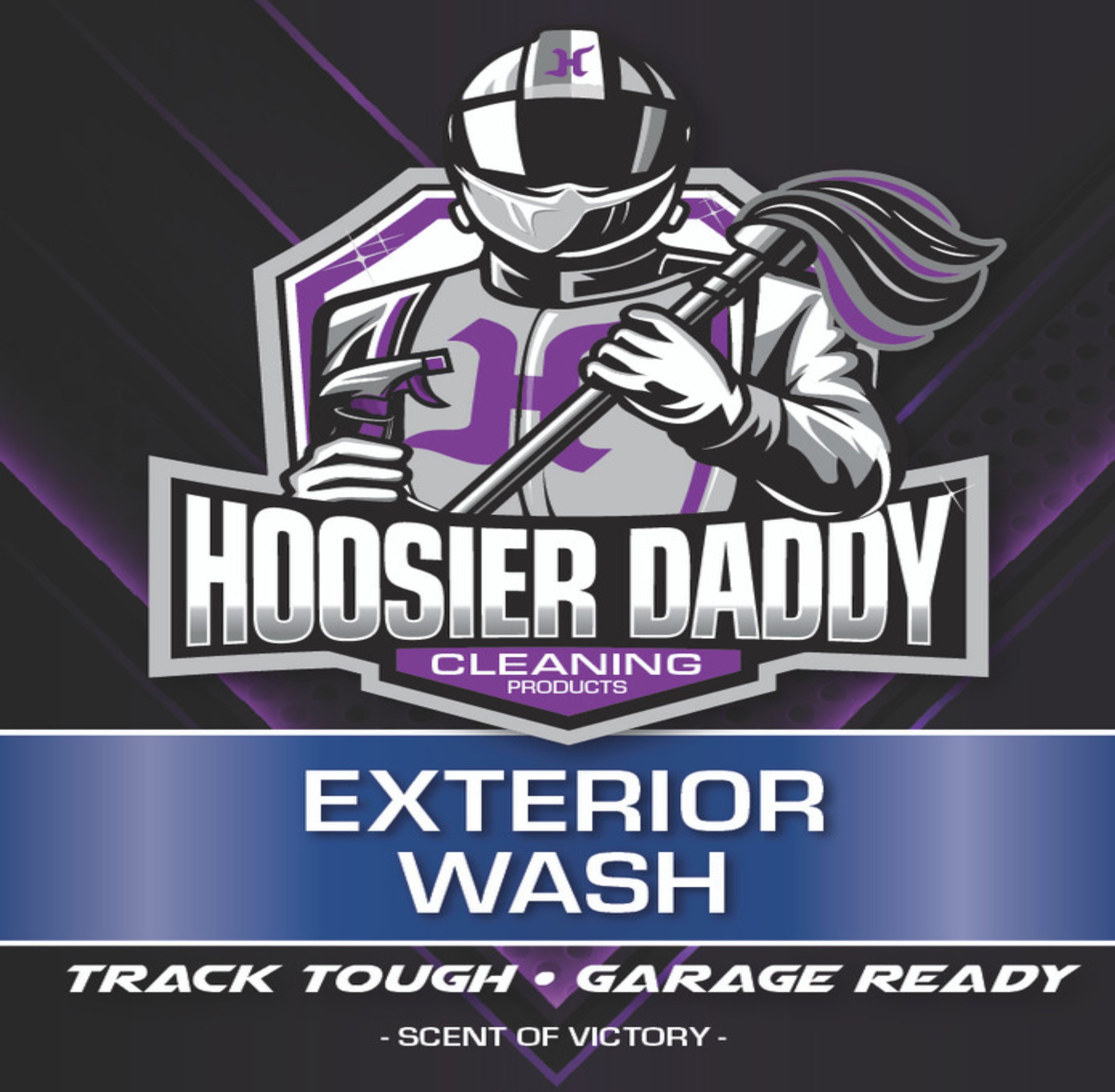 Hoosier Daddy 16oz Car Exterior Cleaner Concentrate - Removes Dirt, Bugs, & Road Grime - Safe for Paint, Glass, & Chrome - Dilutes for Multiple Uses(8-Pack)