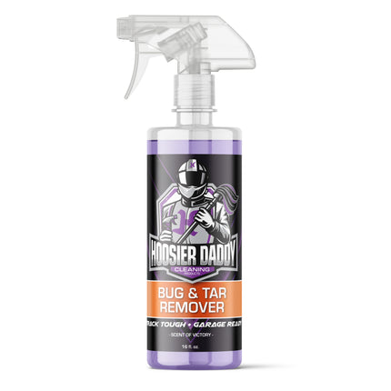 Hoosier Daddy 16oz Car Bug & Tar Remover - Fast-Acting Formula Dissolves Tough Bugs, Tar, & Sap - Easy Spray-On, Wipe-Off Solution for a Spotless Polished finish