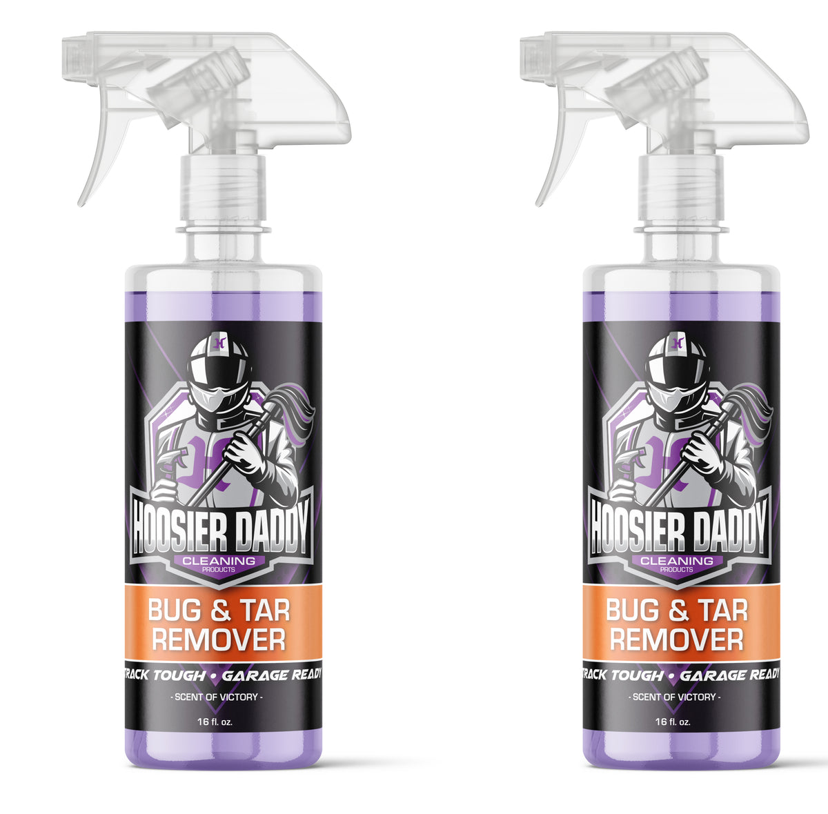 Hoosier Daddy 16oz Car Bug & Tar Remover - Fast-Acting Formula Dissolves Tough Bugs, Tar, & Sap - Easy Spray-On, Wipe-Off Solution for a Spotless Polished finish(2-Pack)