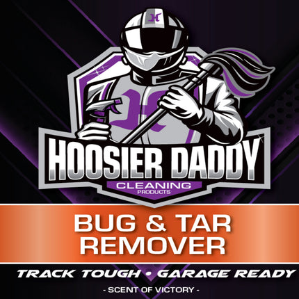 Hoosier Daddy 16oz Car Bug & Tar Remover - Fast-Acting Formula Dissolves Tough Bugs, Tar, & Sap - Easy Spray-On, Wipe-Off Solution for a Spotless Polished finish(4-Pack)