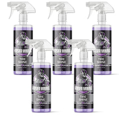 Hoosier Momma 16oz Car Tire Shine - Long-Lasting, High-Gloss Formula Enhances Tires with a Wet-Look Shine - Repels Dirt & Protects Rubber - Easy Spray-On for a Showroom Finish(5-Pack)