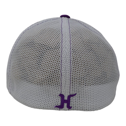Hoosier Paddock Black Trucker Style Baseball Hat (S/M) with Breathable White Mesh Back with Hoosier Keychain
