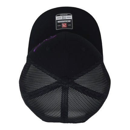 Hoosier Hotlap Black Snapback Trucker Baseball Hat w/ Breathable Mesh Back with Hoosier Keychain