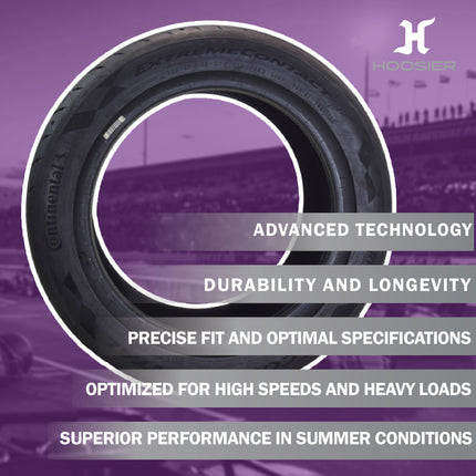 Conti by Hoosier Racing Tire 225/45R15 87V SL CONTACT FORCE - Ultra-High Track Performance Tire with Hoosier Keychain
