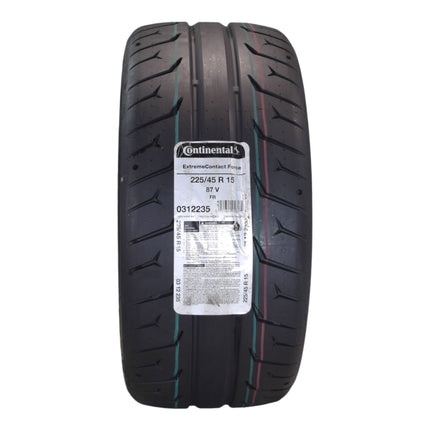 Conti by Hoosier Racing Tire 225/45R15 87V SL CONTACT FORCE - Ultra-High Track Performance Tire with Hoosier Keychain (4 Pack)
