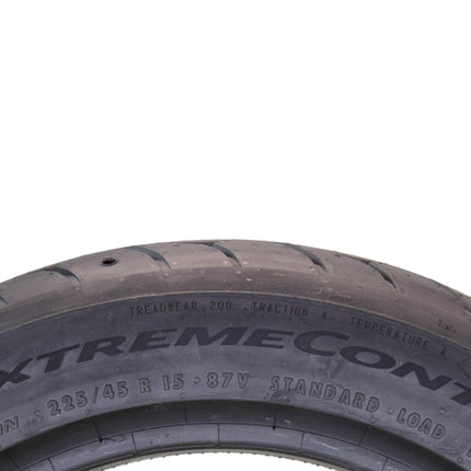 Conti by Hoosier Racing Tire 225/45R15 87V SL CONTACT FORCE - Ultra-High Track Performance Tire with Hoosier Keychain (4 Pack)