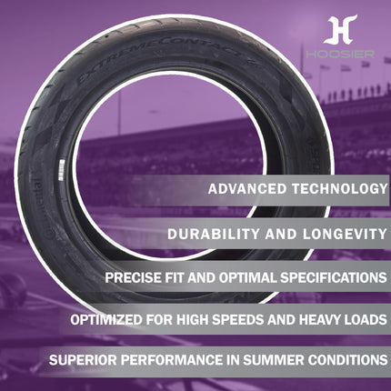 Conti by Hoosier Racing Tire 225/45R17 94W XL CONTACT FORCE - Ultra-High Track Performance Tire with Hoosier Keychain