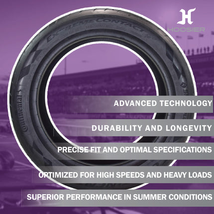 Conti by Hoosier Racing Tire 255/40R17 98W XL CONTACT FORCE - Ultra-High Track Performance Tire with Hoosier Keychain (2 Pack)