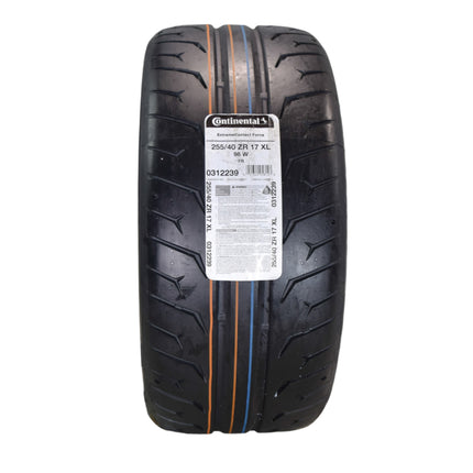 Conti by Hoosier Racing Tire 255/40R17 98W XL CONTACT FORCE - Ultra-High Track Performance Tire with Hoosier Keychain (2 Pack)