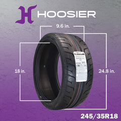 Conti by Hoosier Racing Tire 245/35R18 92W XL CONTACT FORCE - Ultra-High Track Performance Tire with Hoosier Keychain