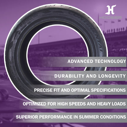 Conti by Hoosier Racing Tire 245/40R18 97W XL CONTACT FORCE - Ultra-High Track Performance Tire with Hoosier Keychain