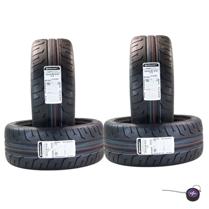 Conti by Hoosier Racing Tire 245/40R18 97W XL CONTACT FORCE - Ultra-High Track Performance Tire with Hoosier Keychain (4 Pack)