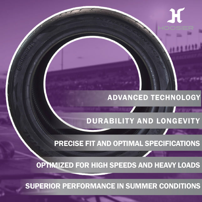 Conti by Hoosier Racing Tire 315/30R18 98W SL CONTACT FORCE - Ultra-High Track Performance Tire with Hoosier Keychain (2 Pack)