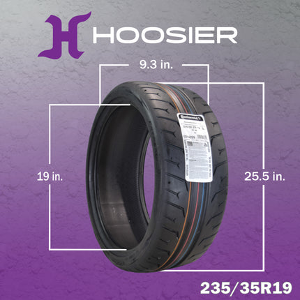 Conti by Hoosier Racing Tire 235/35R19 91W XL CONTACT FORCE - Ultra-High Track Performance Tire with Hoosier Keychain