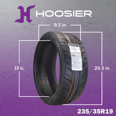 Conti by Hoosier Racing Tire 235/35R19 91W XL CONTACT FORCE - Ultra-High Track Performance Tire with Hoosier Keychain (2 Pack)