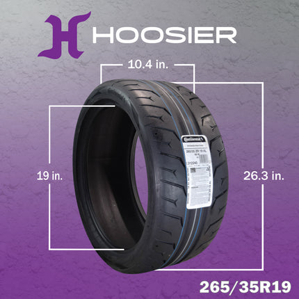 Conti by Hoosier Racing Tire 265/35R19 98W XL CONTACT FORCE - Ultra-High Track Performance Tire with Hoosier Keychain (2 Pack)