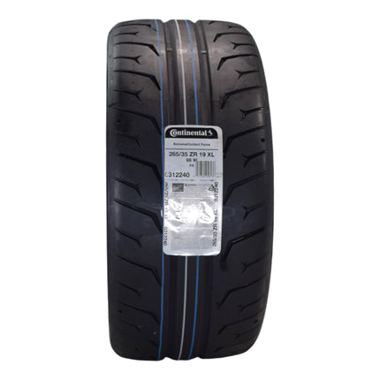 Conti by Hoosier Racing Tire 265/35R19 98W XL CONTACT FORCE - Ultra-High Track Performance Tire with Hoosier Keychain (2 Pack)