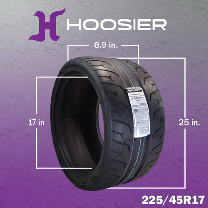Conti by Hoosier Racing Tire 315/30R19 104W XL CONTACT FORCE - Ultra-High Track Performance Tire with Hoosier Keychain