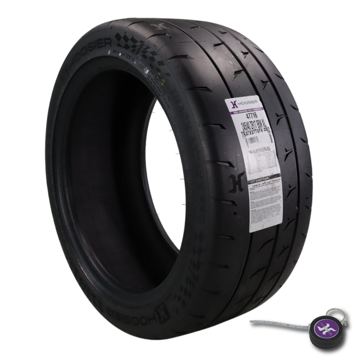 Hoosier TrackAttack Pro Racing Tire 245/40ZR17 95W XL w/ Hoosier Keychain
