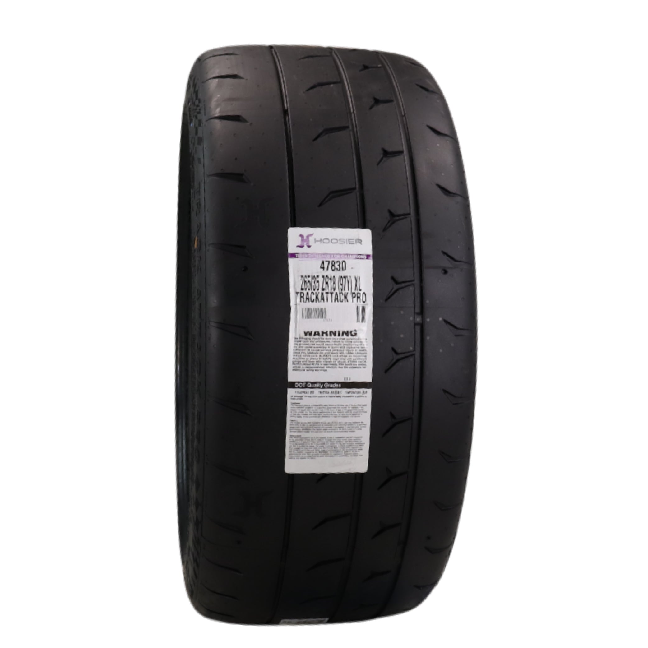 Hoosier TrackAttack Pro Racing Tire 265/35ZR18 97Y XL - High Performance Car Tire Engineered for Track and Street Racing with Hoosier Keychain Made in the USA (2 Pack)