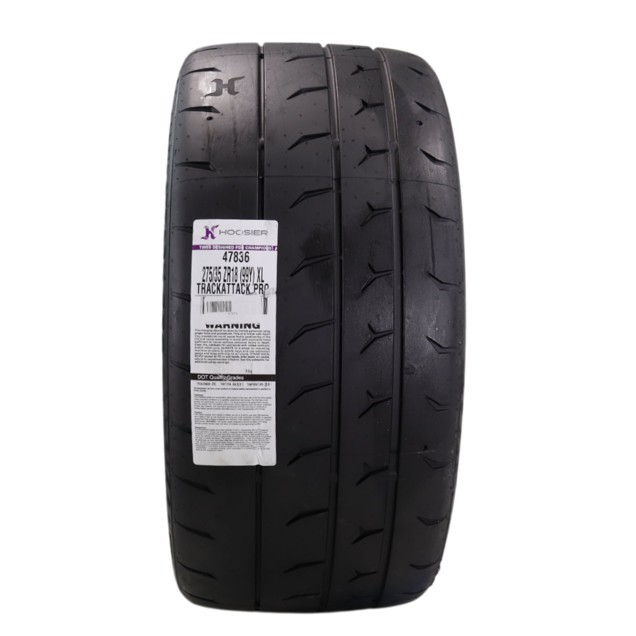 Hoosier TrackAttack Pro Racing Tire 275/35ZR18 99Y XL - High Performance Car Tire Engineered for Track and Street Racing with Hoosier Keychain Made in the USA