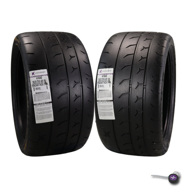 Hoosier TrackAttack Pro Racing Tire 295/30ZR18 103Y XL - High Performance Car Tire Engineered for Track and Street Racing with Hoosier Keychain Made in the USA (2 Pack)