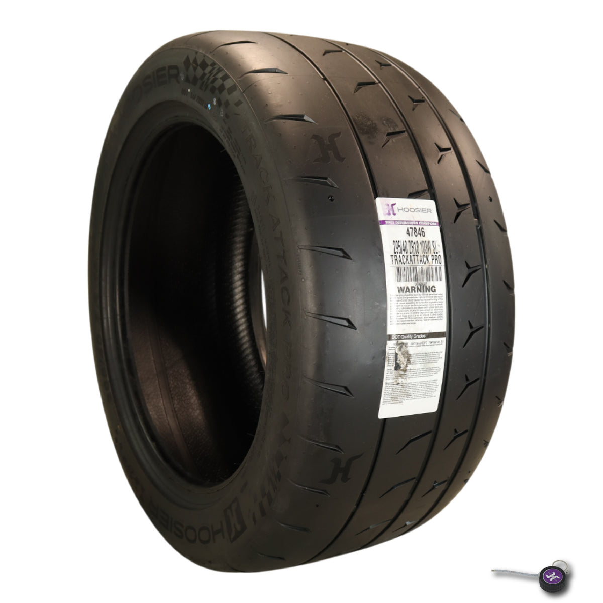 Hoosier TrackAttack Pro Racing Tire 295/40ZR18 103W XL - High Performance Car Tire Engineered for Track and Street Racing with Hoosier Keychain (295/40/ZR18) (2pk)