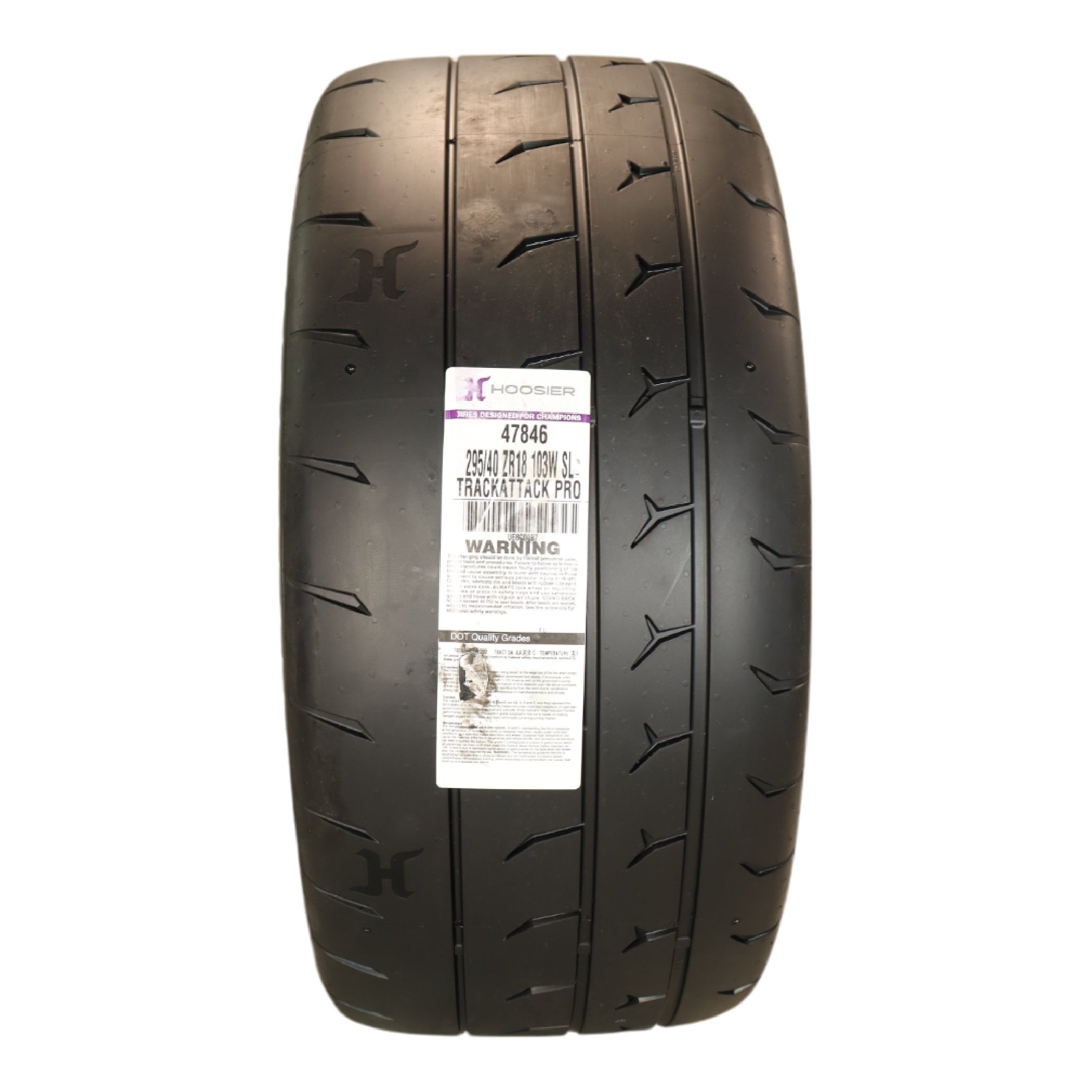 Hoosier TrackAttack Pro Racing Tire 295/40ZR18 103W XL - High Performance Car Tire Engineered for Track and Street Racing with Hoosier Keychain (295/40/ZR18) (2pk)