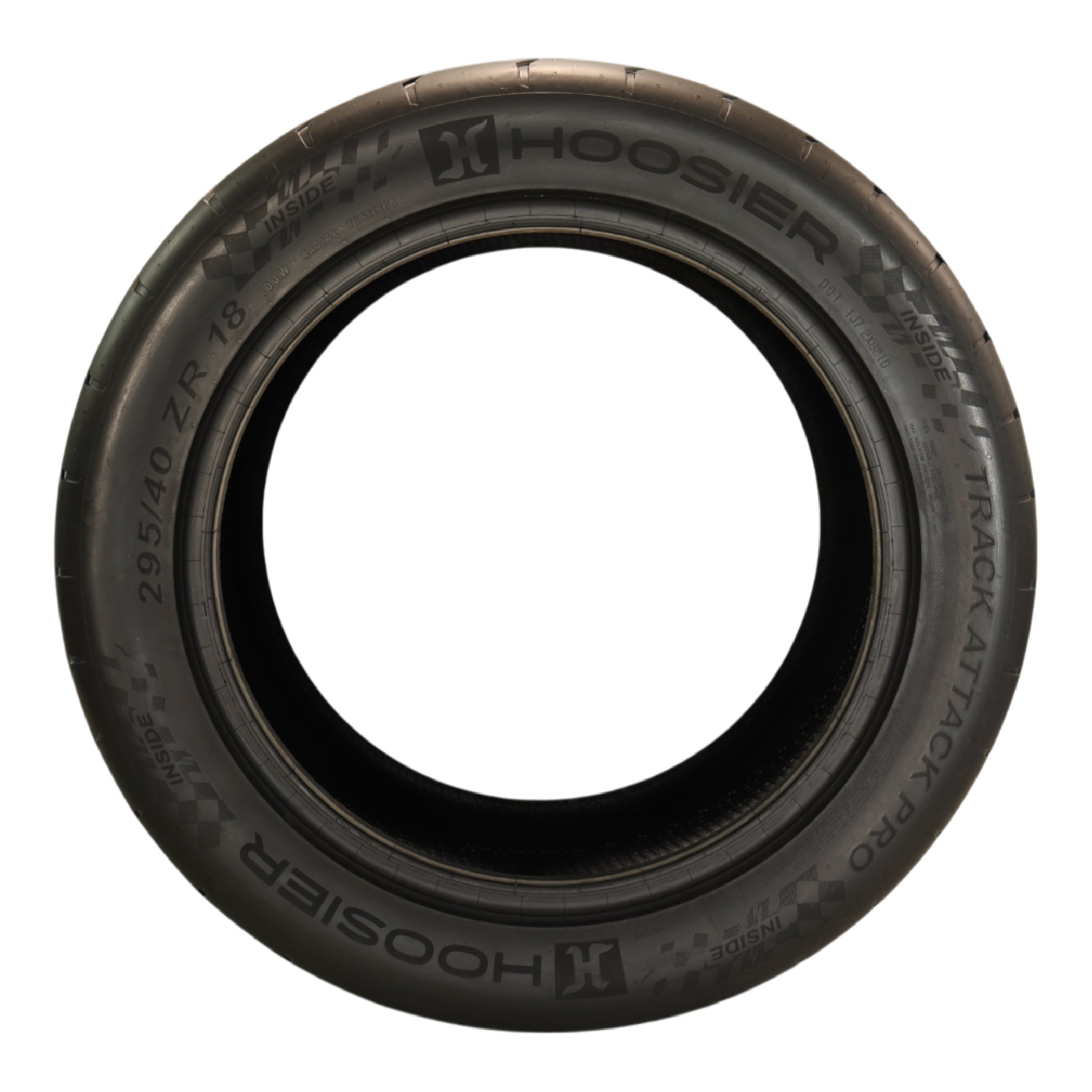 Hoosier TrackAttack Pro Racing Tire 295/40ZR18 103W XL - High Performance Car Tire Engineered for Track and Street Racing with Hoosier Keychain (295/40/ZR18) (2pk)